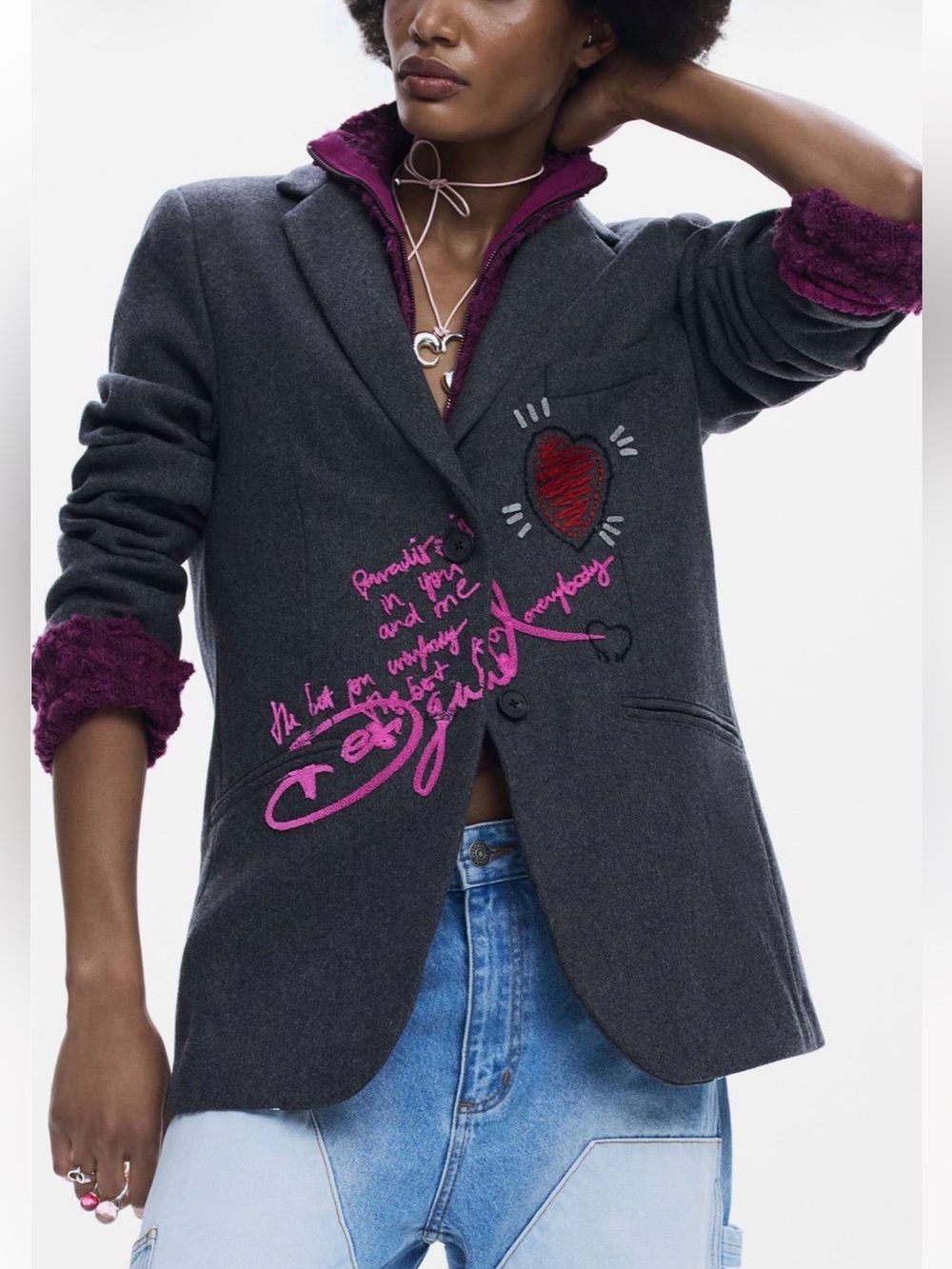New Desigual Hooded Blazer